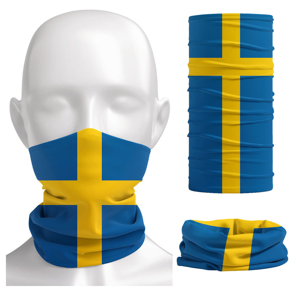 Gear In Cycling - Sweden Flag Printed Bandana Headwear Riding