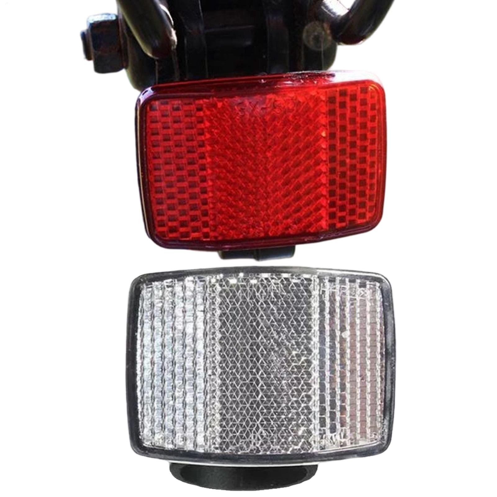 Cycling Gear For Commuting - 2 Pcs Bike Front Rear Reflectors