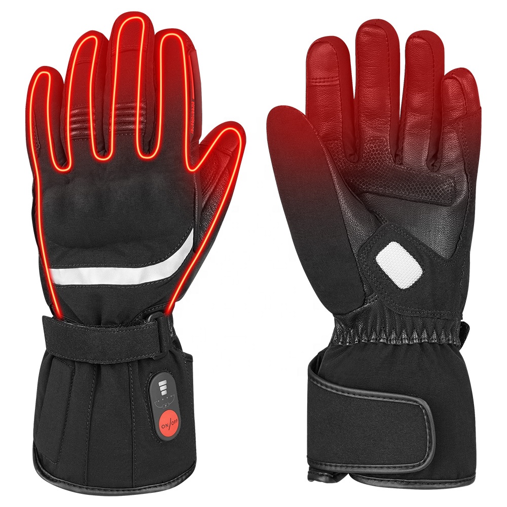 Cycling Glove - Adjustable Windproof Leather Material Outdoor Sports