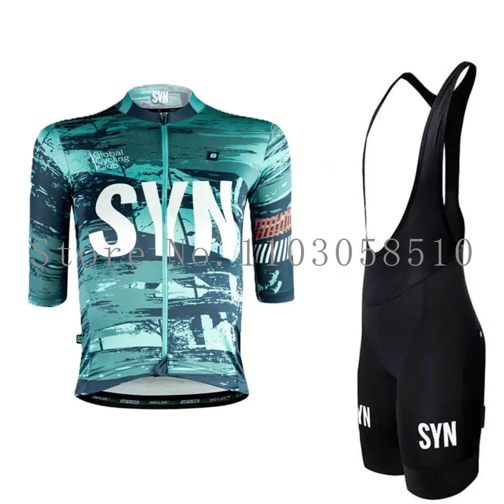 Cycling Gear Logo - SYN Jersey Men's Bib Sponge Cushion
