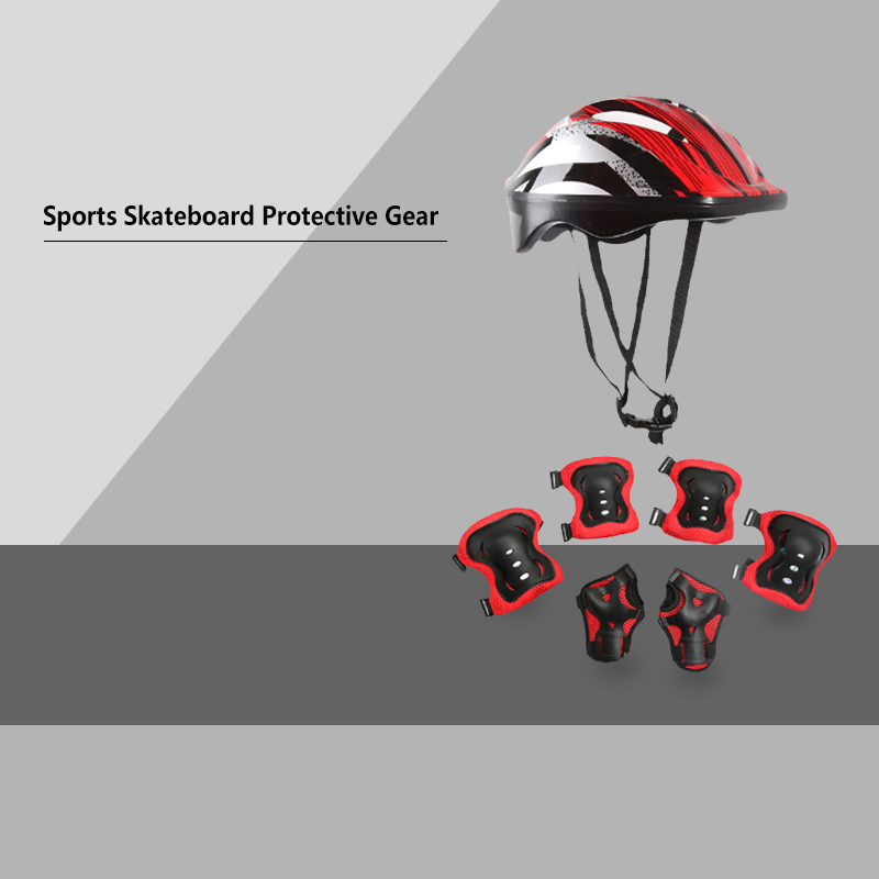 7Pcs/Set Kids Knee Pads and El - огляд і ціна Cycling Safety Gear For Kids