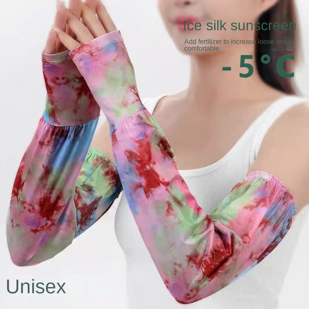 Tie Dyeing Long Ice Silk Sleev - огляд і ціна Cycling Glove