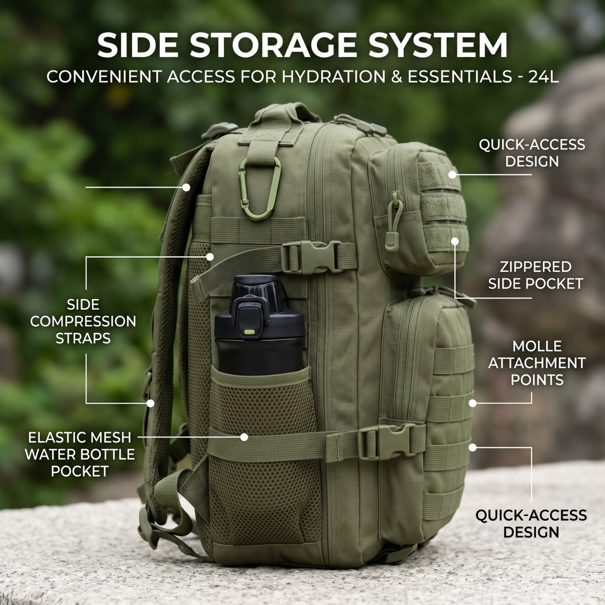 24L Molle Tactical Backpack fo - огляд і ціна Cycling Gear Duffle