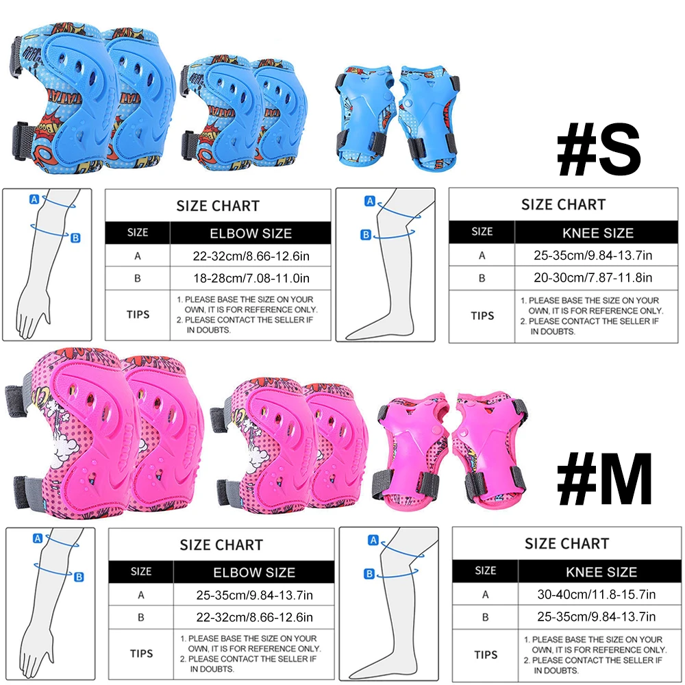 6Pcs Kids 3-12 Years Knee Elbo - огляд і ціна Gear In Cycling