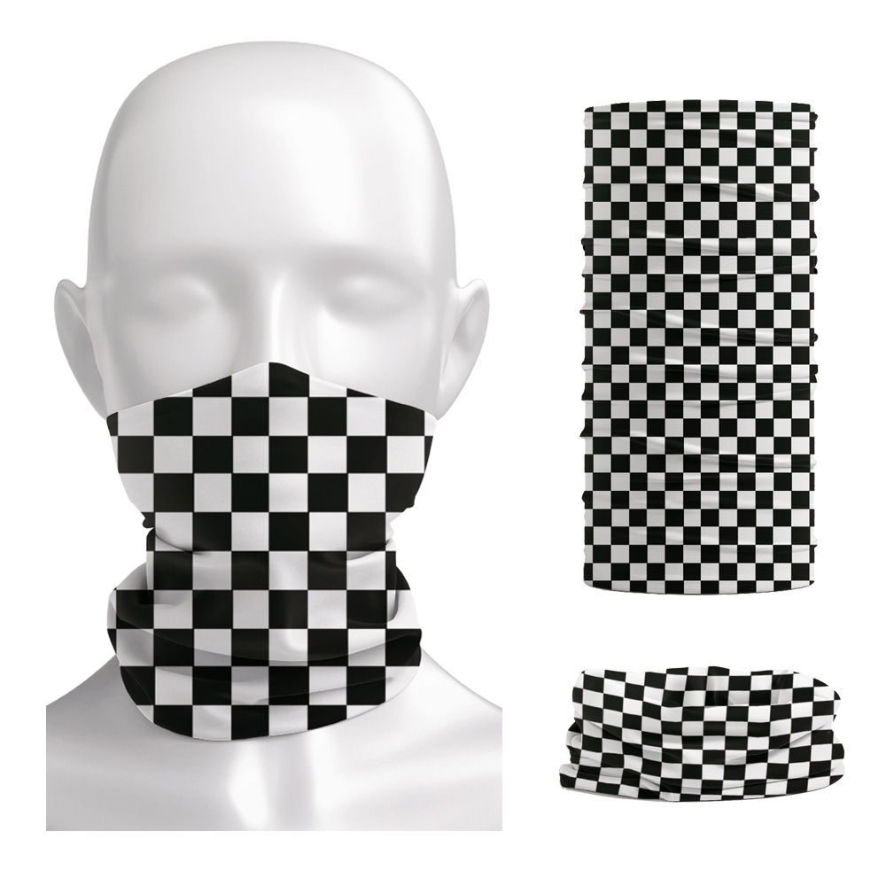 Checkered Ska Printed Headband - огляд і ціна Cycling Gear For Men